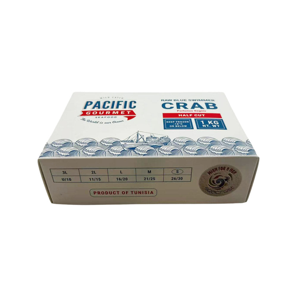 Pacific-Gourmet-Raw-Blue-Swimmer-Crab-Half-Cut-Size-26/30-–-1kg-5