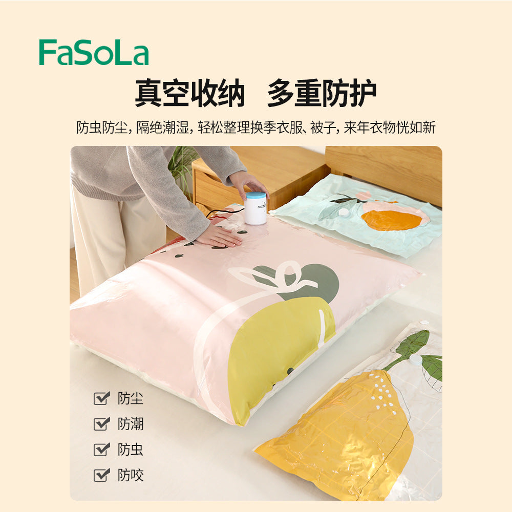 FaSoLa-Fruit-Print-Vacuum-Storage-Bags---Pear-Design,-Medium,-60x80cm,-2-Pieces-1