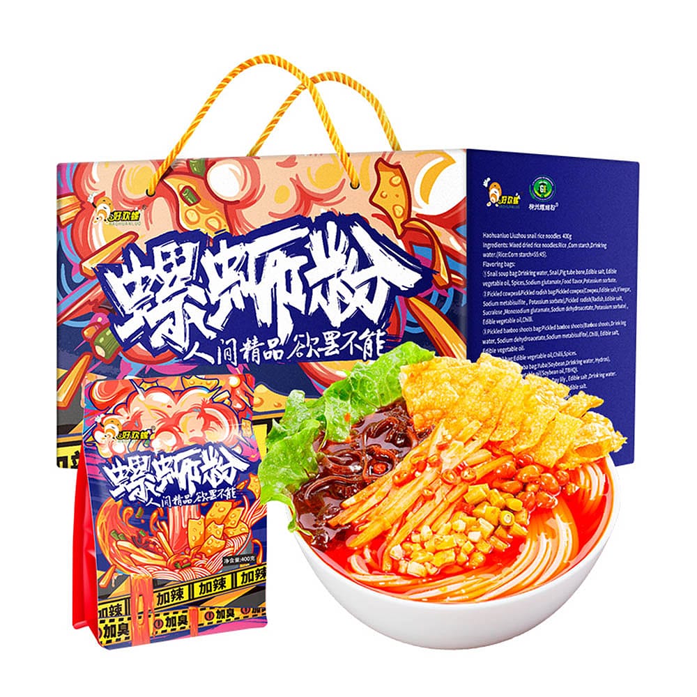 Haohuanluo-Liuzhou-Spicy-and-Pungent-Snail-Noodles---400g-x-6-Packs-1