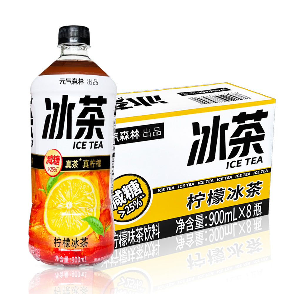 [Full-Case]-Genki-Forest-Iced-Tea,-Lemon-Flavour,-900ml*8-1