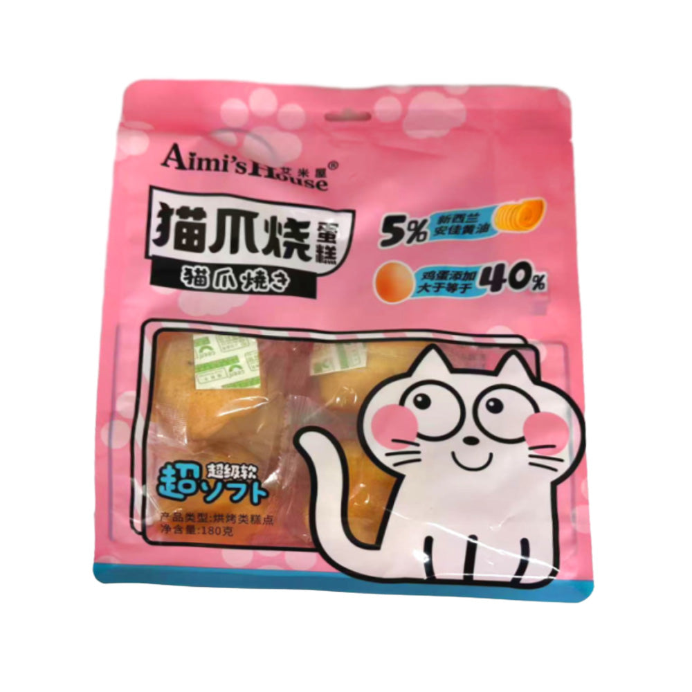 Aimi's-House-Ultra-Soft-Cat-Paw-Sponge-Cakes-–-180g-1