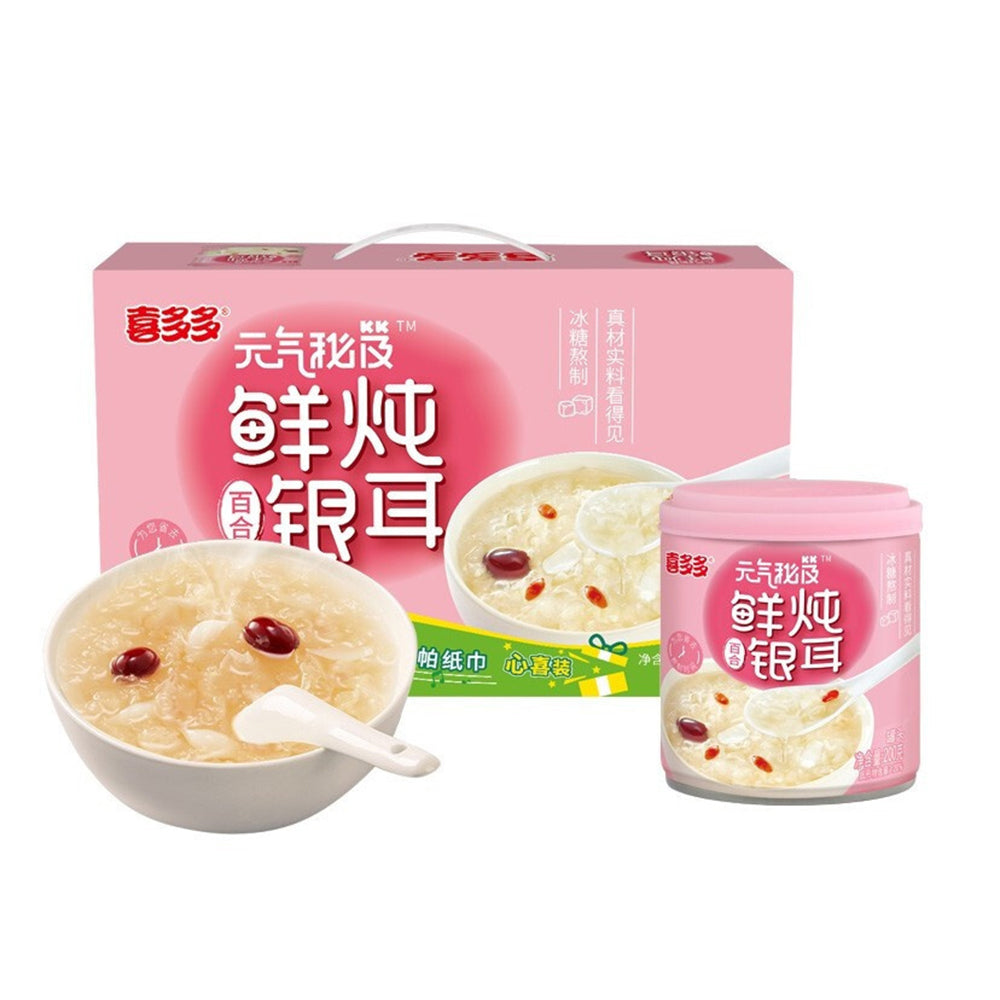 [Full-Case]-Xiduoduo-Freshly-Stewed-Lily-and-White-Fungus-Drink-200g*12-1