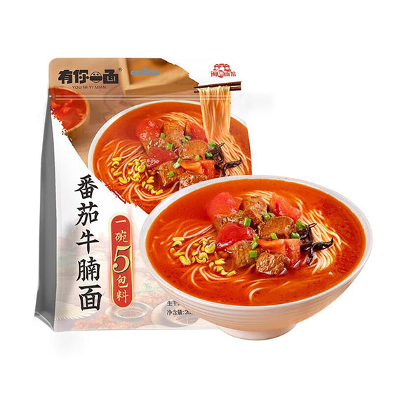 YOU NI YI MIAN Handmade Sun-Dried Tomato Beef Noodles - 205g