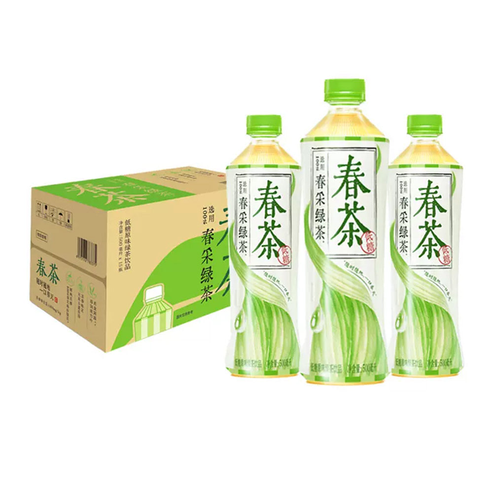 [Full-Case]-Genki-Forest-Spring-Tea---Low-Sugar-Green-Tea-500ml*15-1