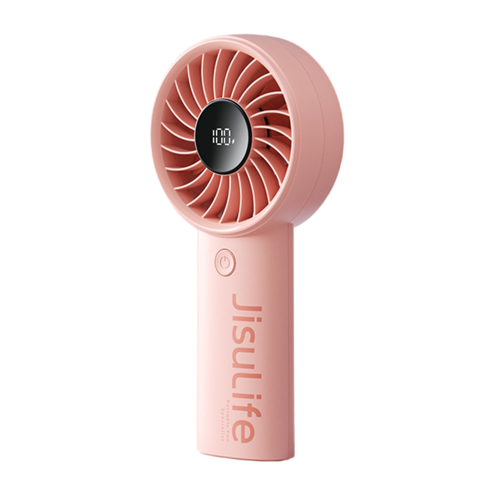 Jisulife-Portable-Handheld-Fan-Ice-Berry-Pink-3600mAh-1