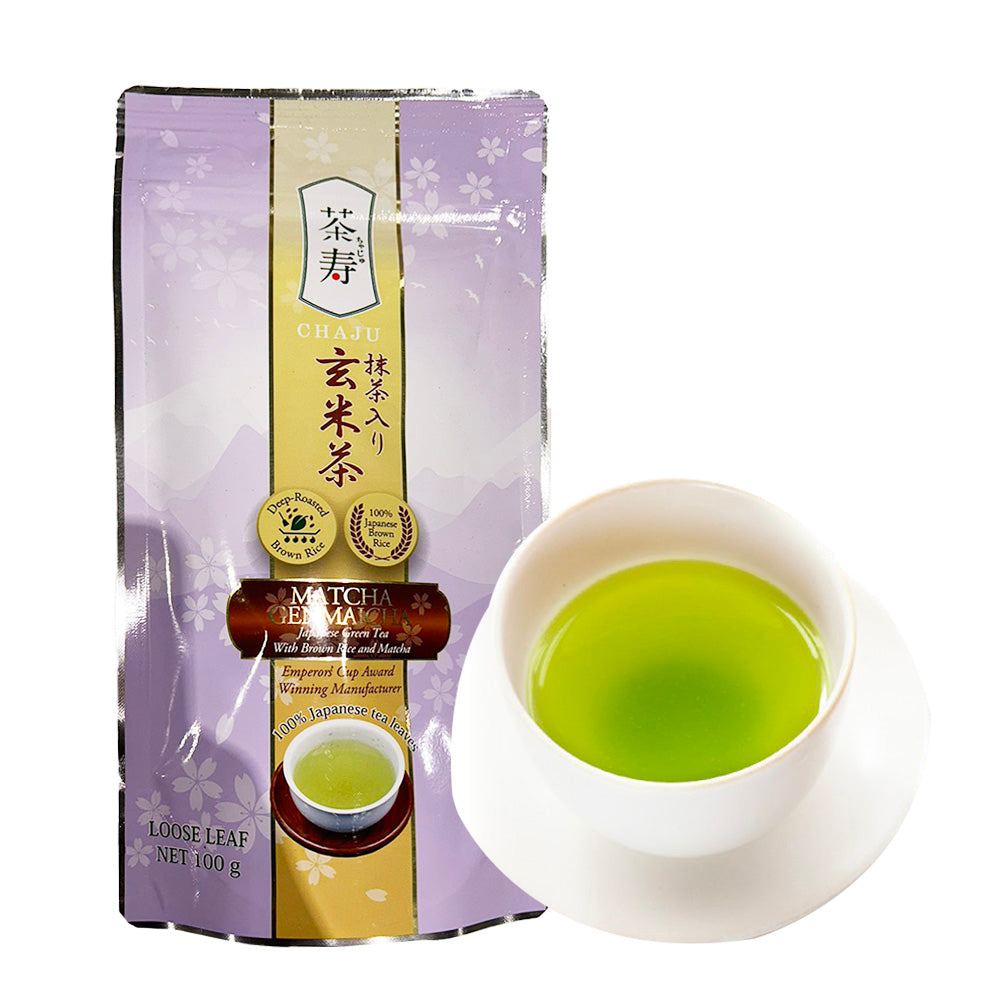 Chaju-Matcha-Genmaicha-Loose-Leaf-Tea---100g-1