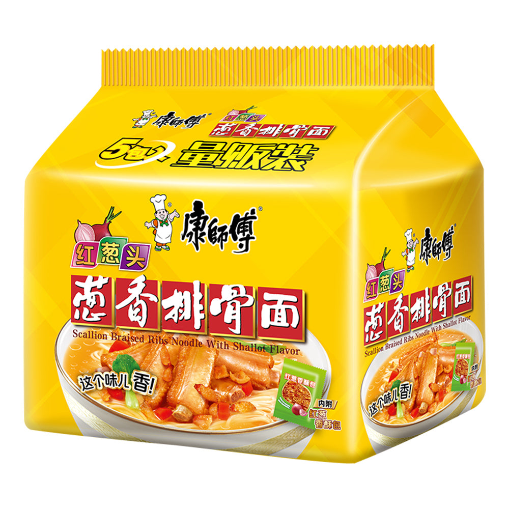 Kang-Shi-Fu-Scallion-Braised-Rib-Noodles---107g-x-5-Packs-1