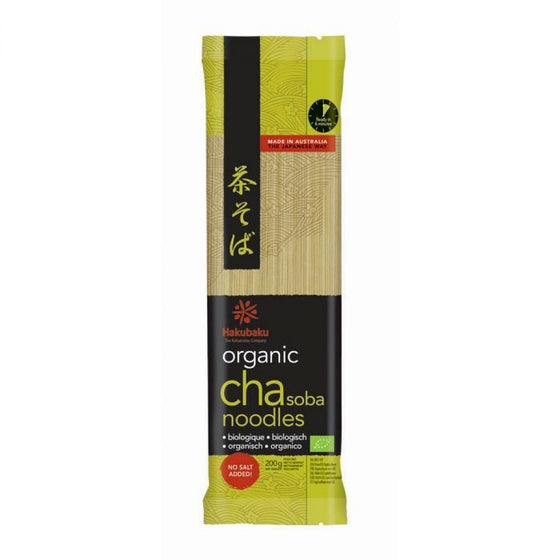 Mì Soba Trà Xanh Hữu Cơ Hakubaku 200 g – mì soba hữu cơ thanh mát
