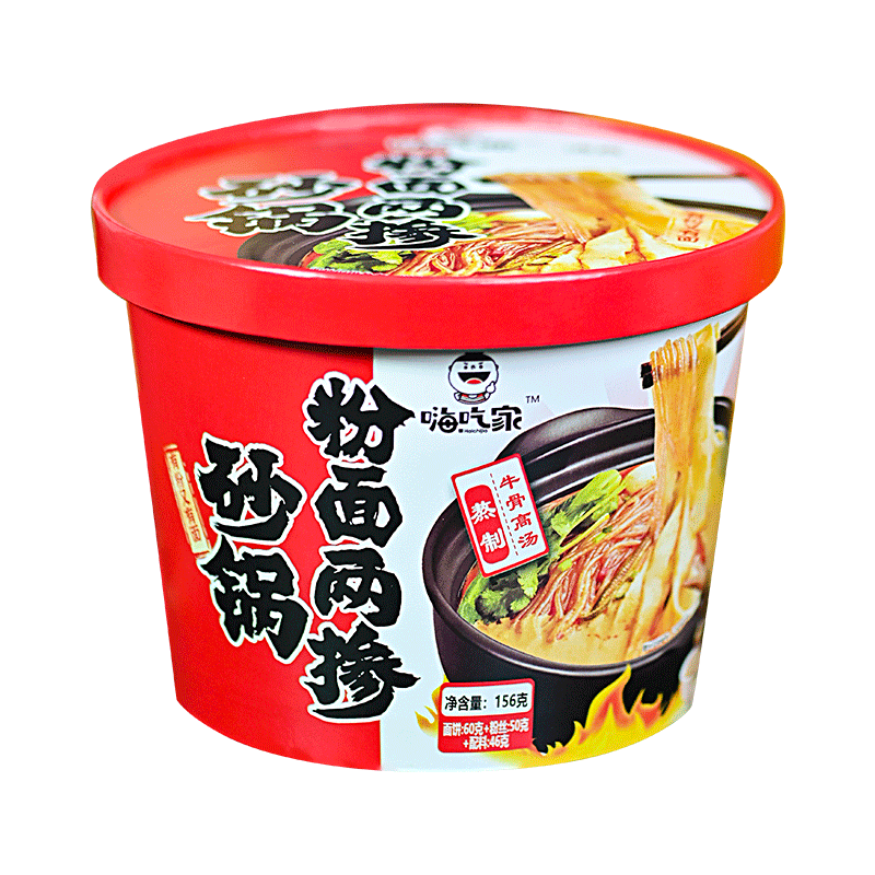 Haichijia-Spicy-Beef-Flavor-Instant-Pot-Noodles-&-Vermicelli---156g-1