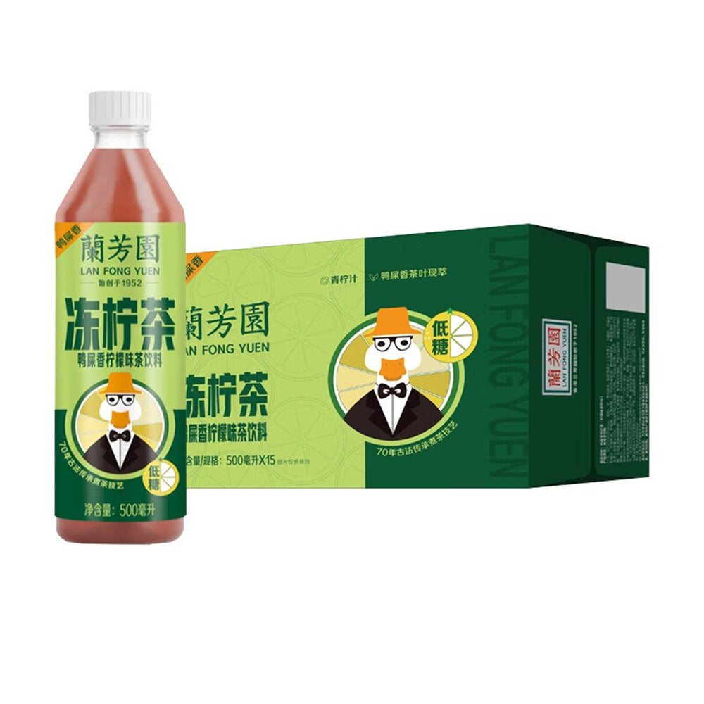 [Full-Case]-LanFangYuan-Duck-Shit-Fragrance-Frozen-Lemon-Tea-500ml---15-Bottles-per-Case-1