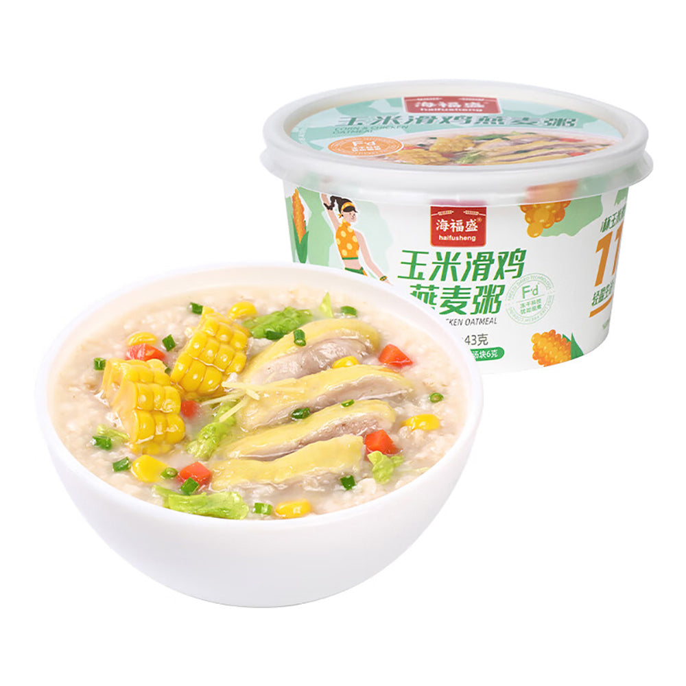 Haifusheng-Instant-Corn-&-Chicken-Oatmeal-Porridge---43g-1