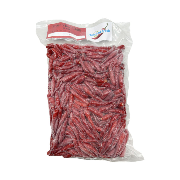 Hundred Fresh Frozen Red Chillies 1kg – Whole Hot Chili Peppers for Stir-Fries, Sauces & Curries