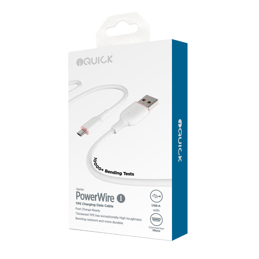 iQuick-Silicone-Charging-Data-Cable-USB-to-Micro-USB-2m-White-1