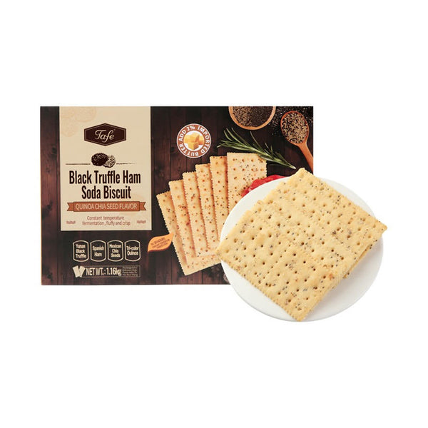 Tafe Black Truffle Ham Soda Biscuits with Quinoa Chia Seed Flavor - 1.16kg
