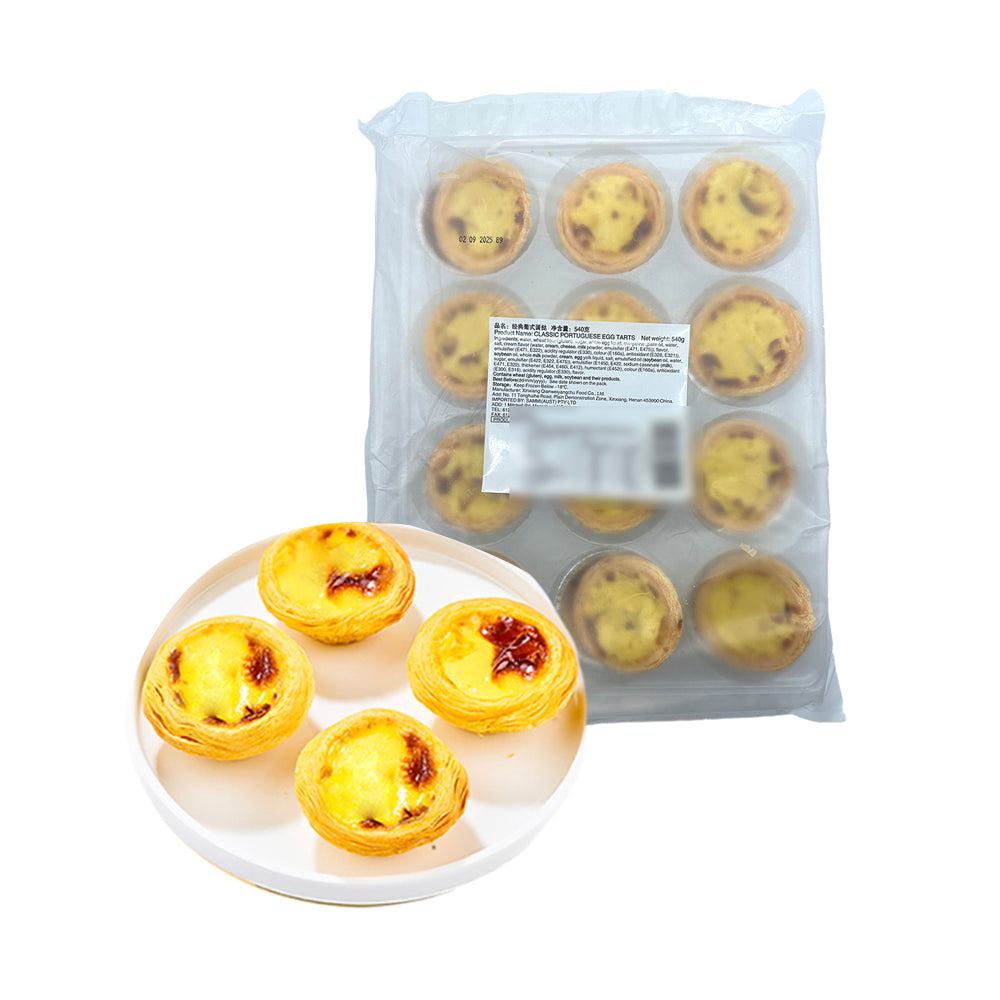 Classic-Portuguese-Egg-Tarts---12pcs,-540g-1