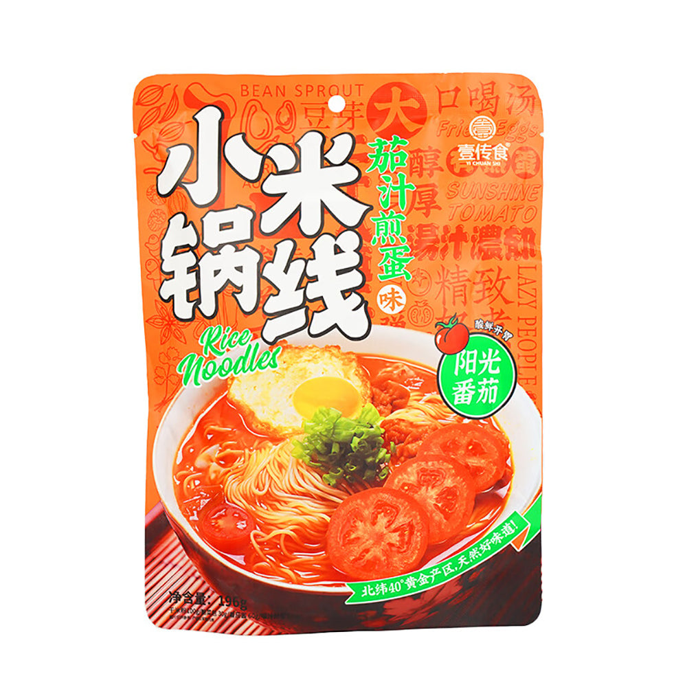 Yi-Chuan-Shi-Small-Pot-Rice-Noodles---Tomato-and-Fried-Egg-Flavor,-196g-1