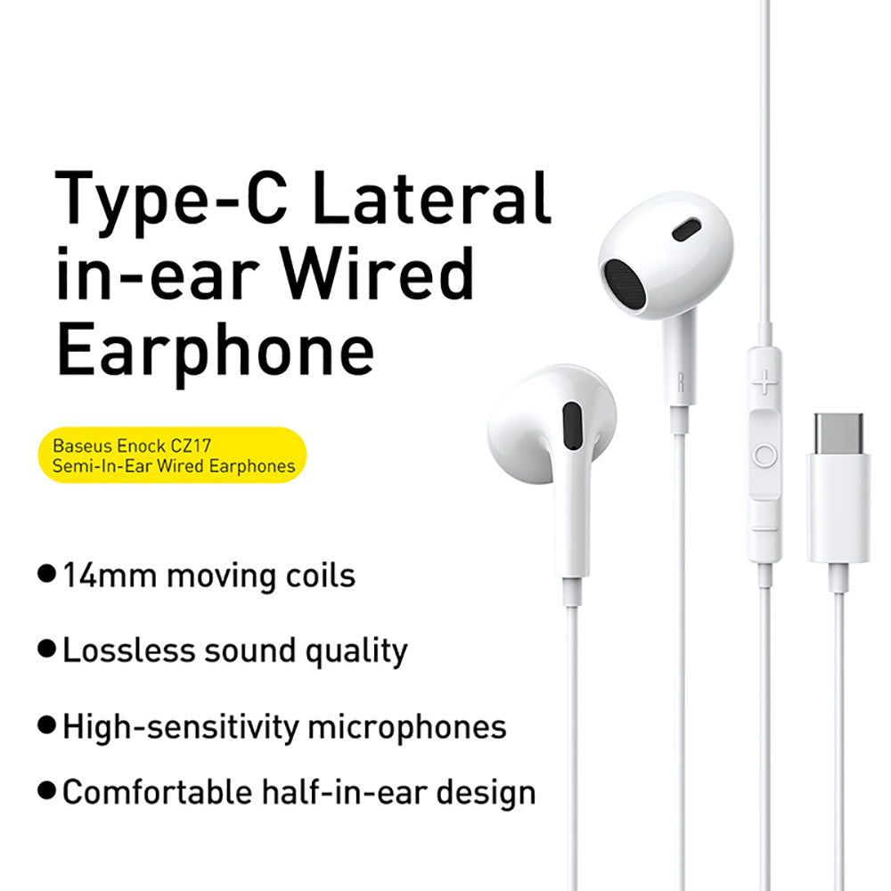 Baseus-Enock-CZ17-Semi-In-Ear-Wired-Earphones---Moon-White-1