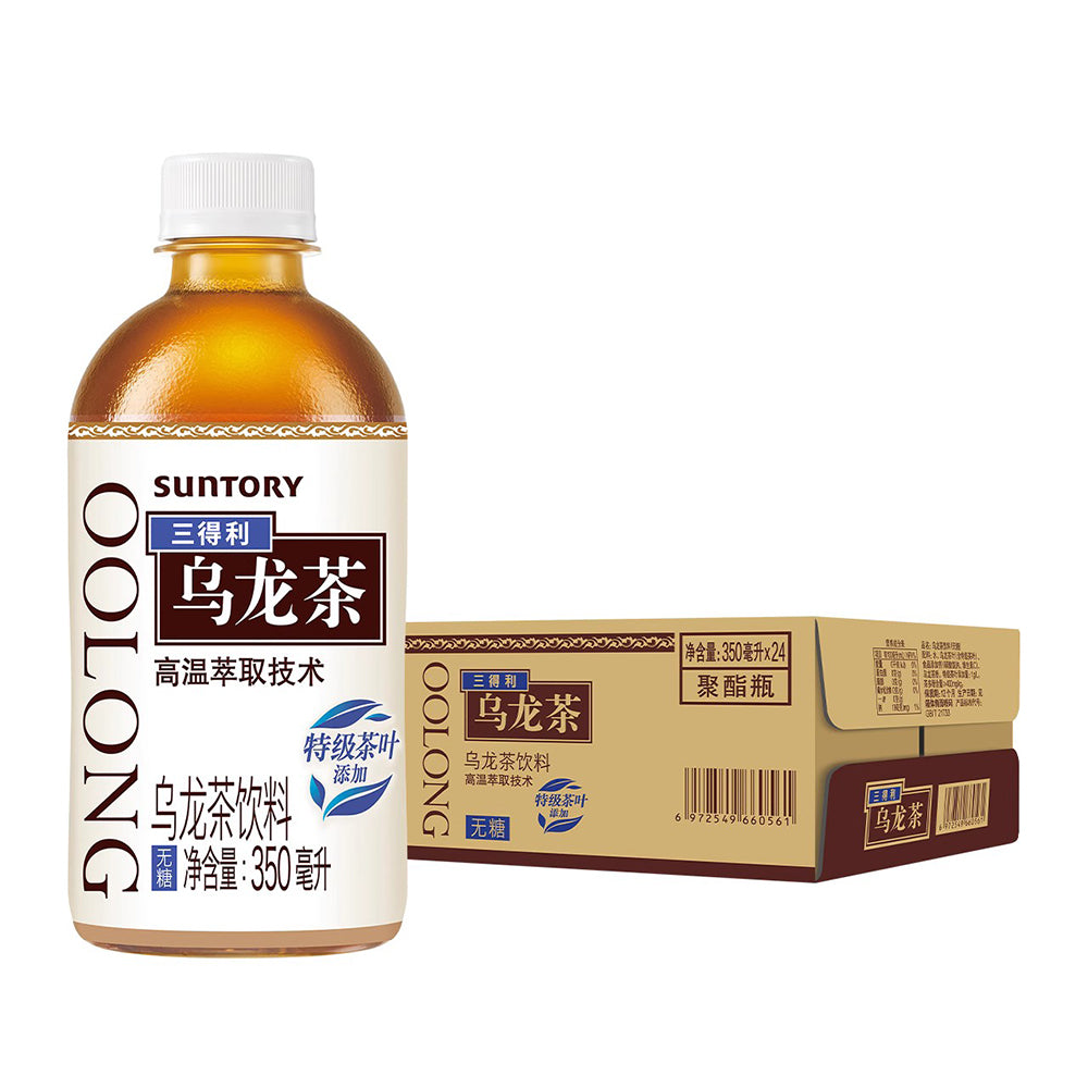 [Full-Case]-Suntory-Unsweetened-Oolong-Tea-350ml*24-Bottles/Case-1