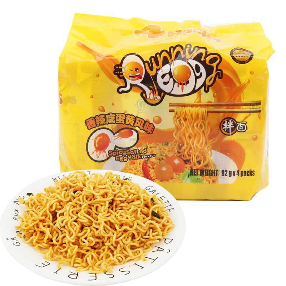 Running-Egg-Spicy-Salted-Egg-Yolk-Flavour-Instant-Noodles---92g-x-4-Packs-1