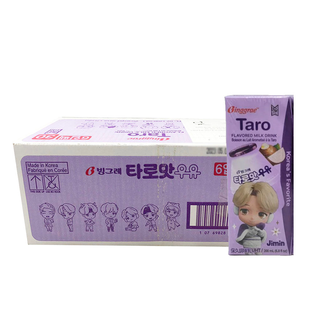 Binggrae-Taro-Flavored-Milk-Drink---200ml-x-6-x-4/Box-1