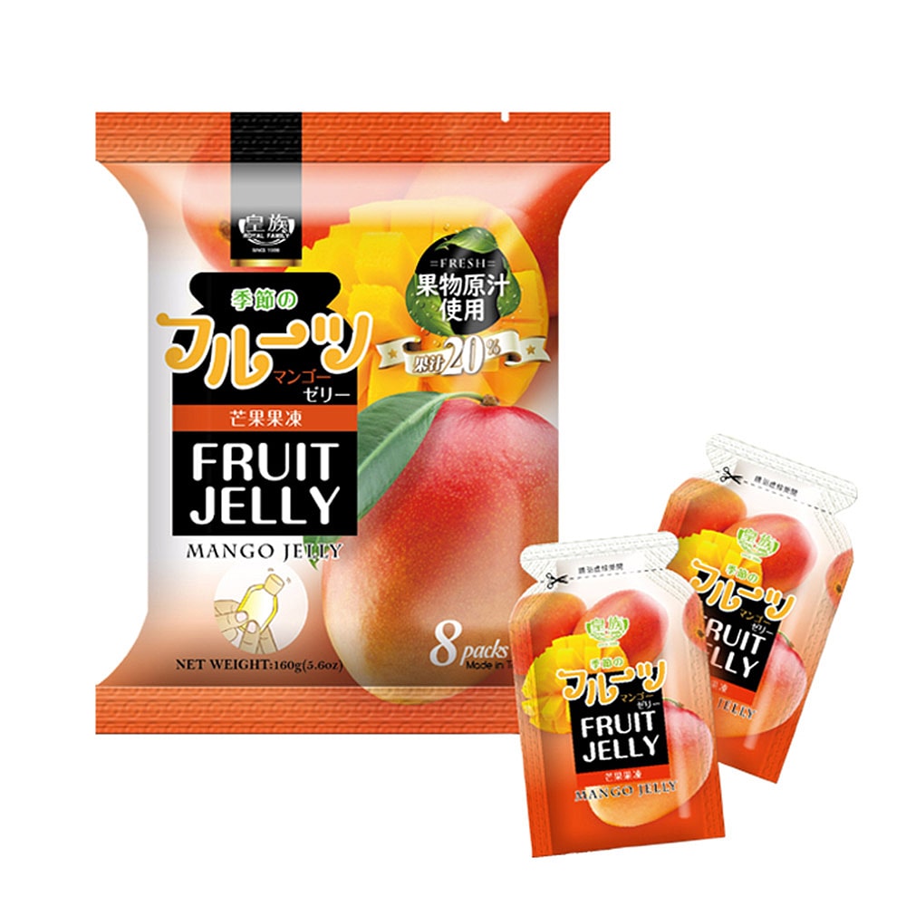 Royal-Family-Mango-Flavoured-Jelly,-Pack-of-8,-160g-1