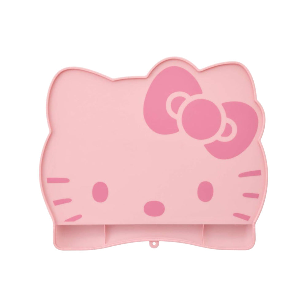 Skater-Hello-Kitty-Kids-Silicone-Placemat-–-Waterproof,-Non‑Slip,-Foldable-with-Crumb-Pocket-1