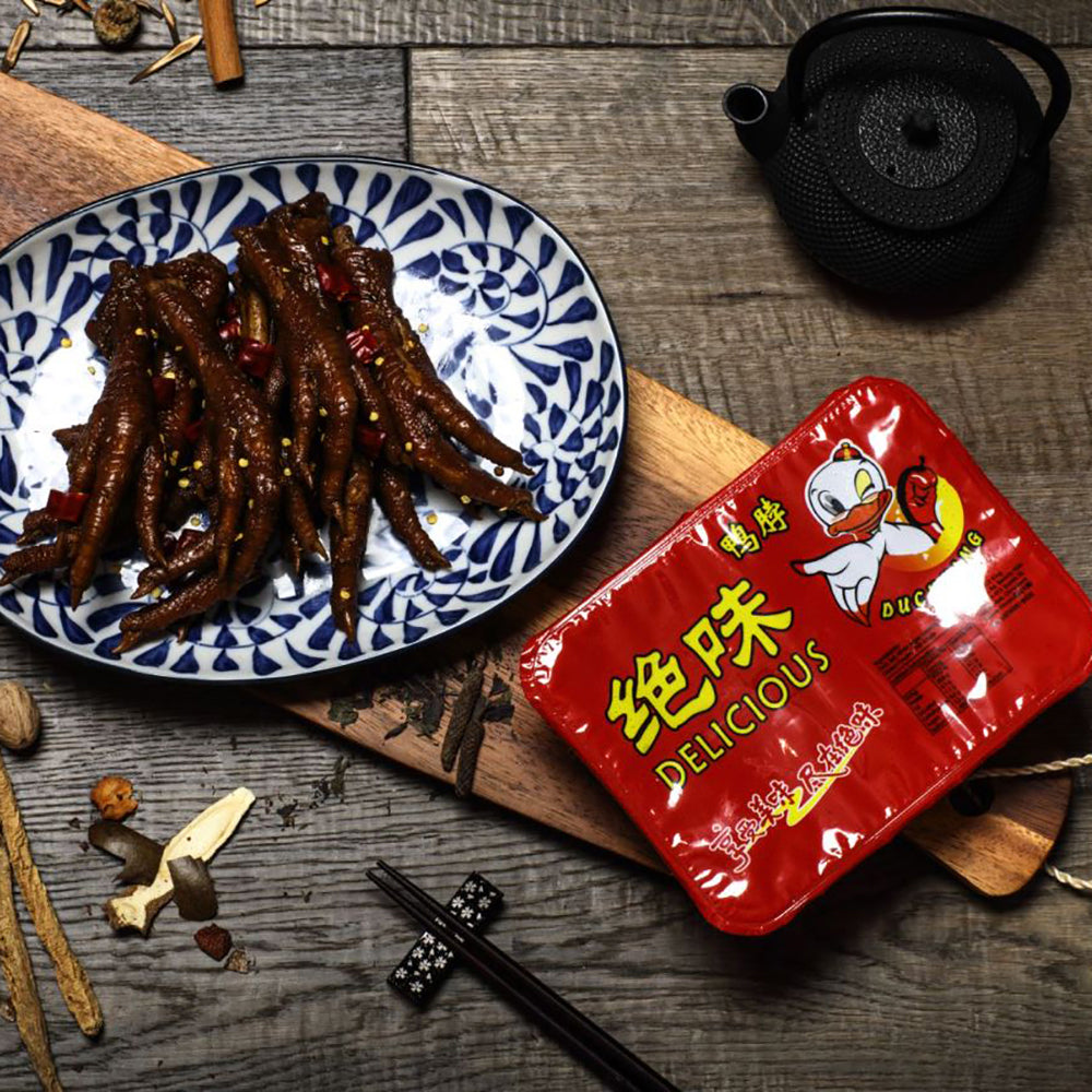 Juewei-Sweet-and-Spicy-Chicken-Feet---400g-1