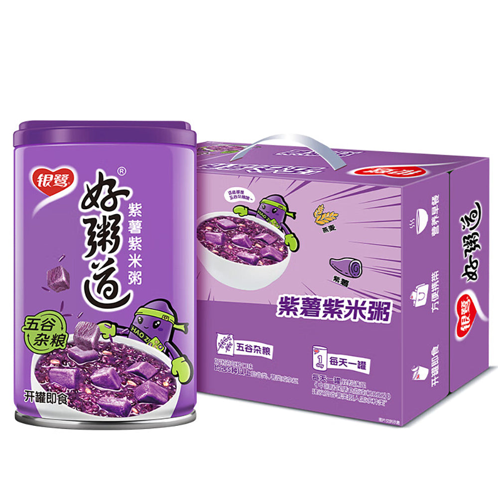 Yinlu-Hao-Zhui-Dao-Purple-Sweet-Potato-and-Purple-Rice-Porridge---280g-x-12-Bottles-1