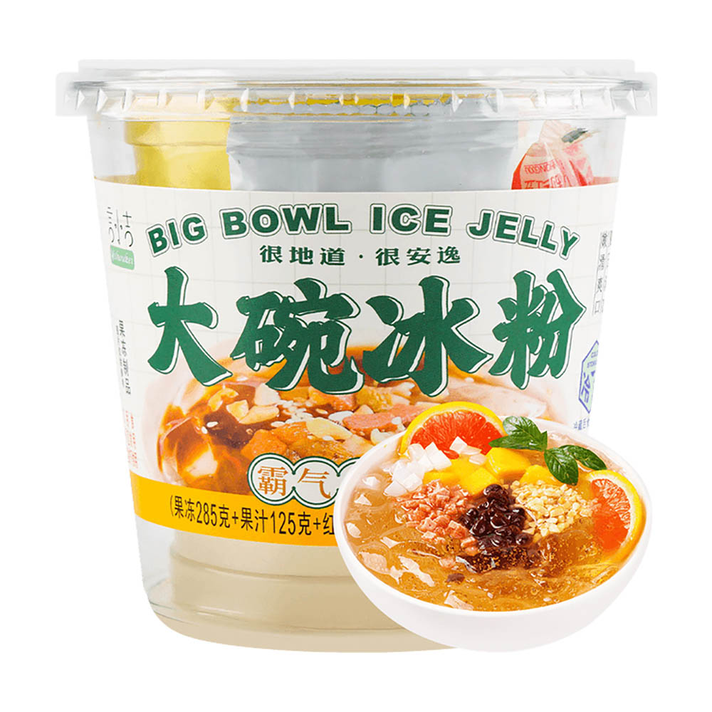 Yishoukei-Big-Bowl-Ice-Jelly---Pineapple-Flavor,-450g-1