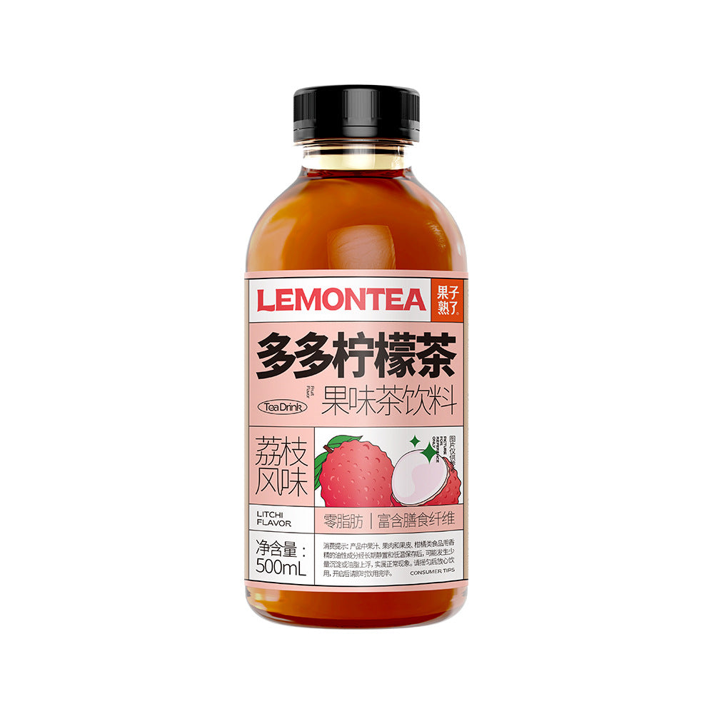 Guozi-Shule-Duo-Duo-Lemon-Tea-Lychee-Flavor---500ml-X2-1