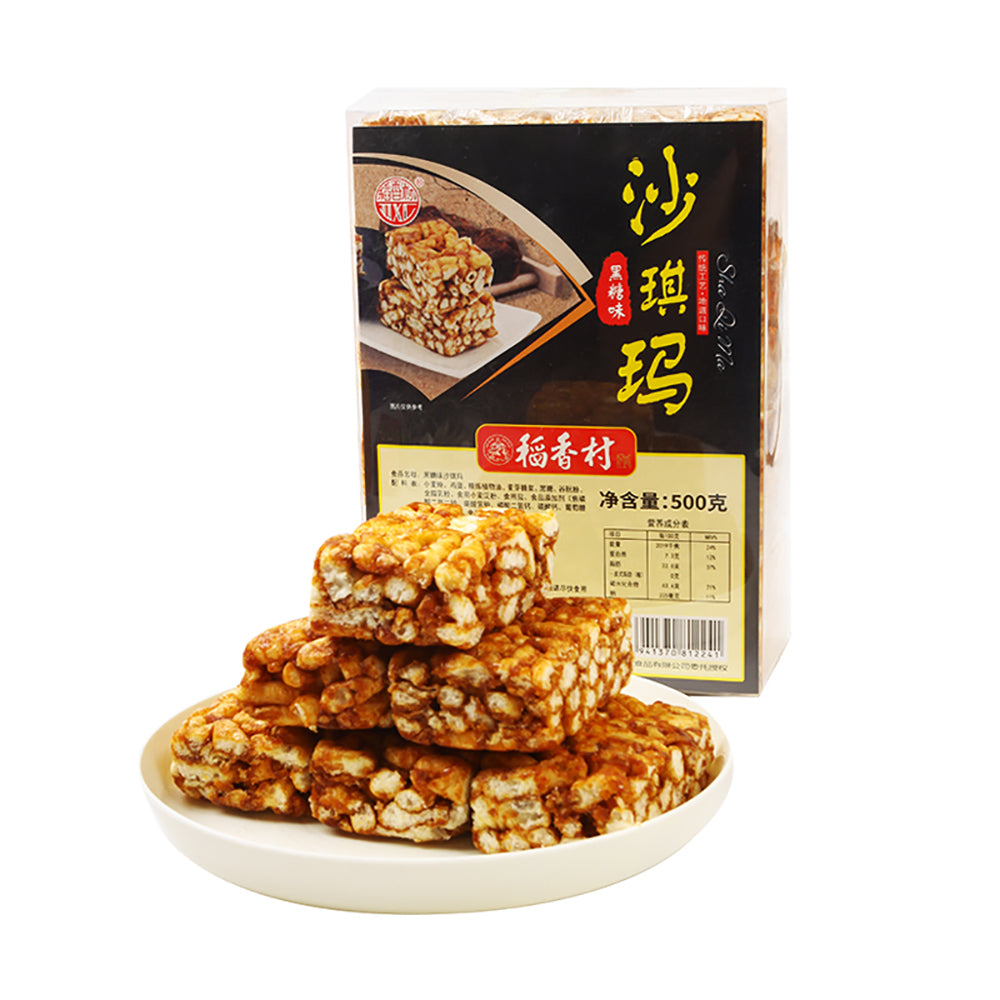 Daoxiangcun-Black-Sugar-Flavoured-Sachima-Snack-500g-1