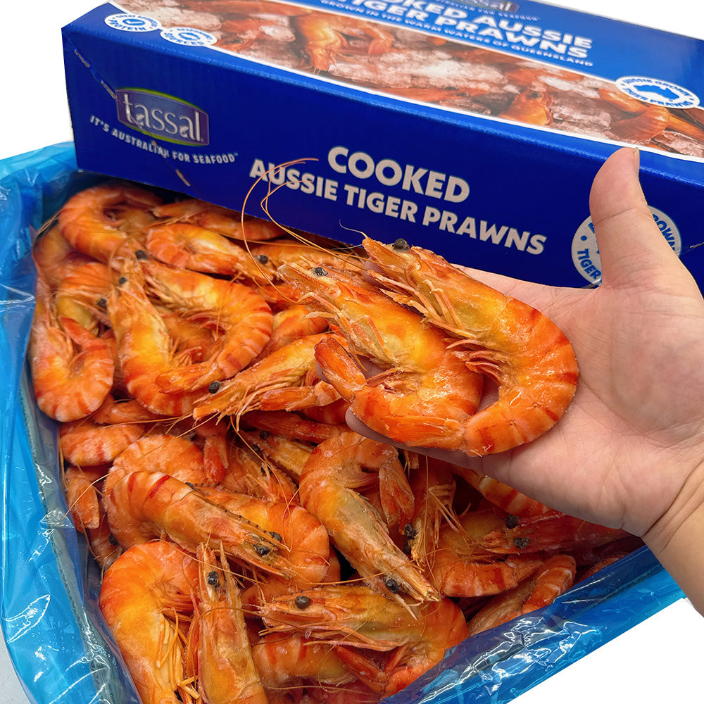 Tassal-Frozen-Cooked-Australian-Black-Tiger-Prawns-Large-Size-16/20---3kg-1