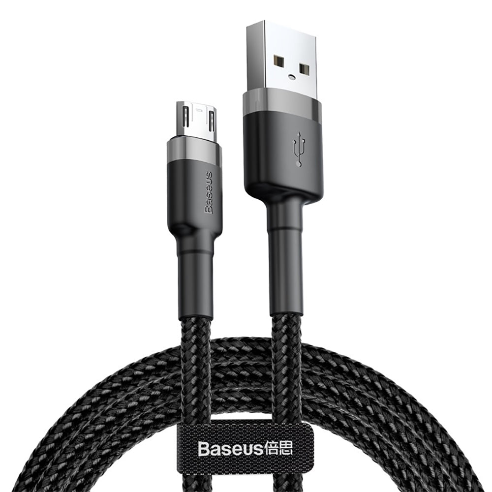 Baseus-Cafule-USB-to-Micro-USB-Cable---2.4A,-0.5M,-Space-Gray-1