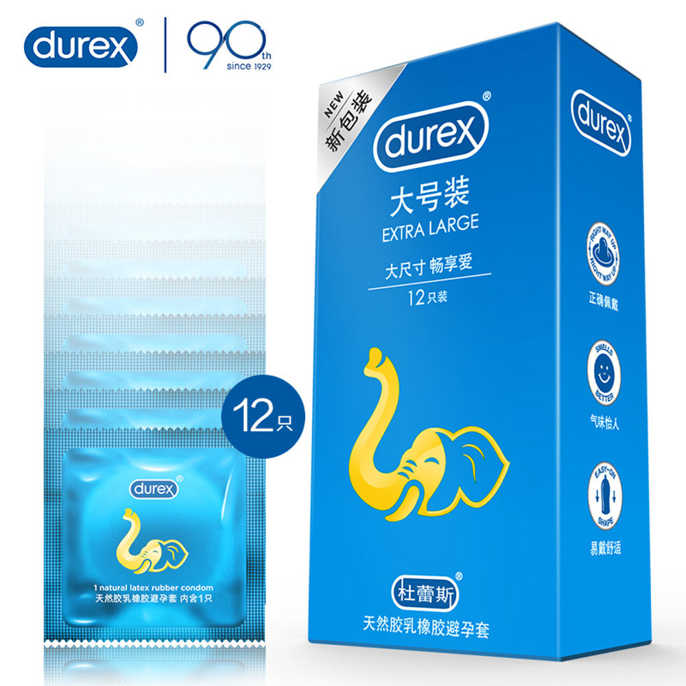 Durex-Extra-Large-Natural-Latex-Condoms---12-Pack---XL-Size,-Easy-On,-Lubricated-1