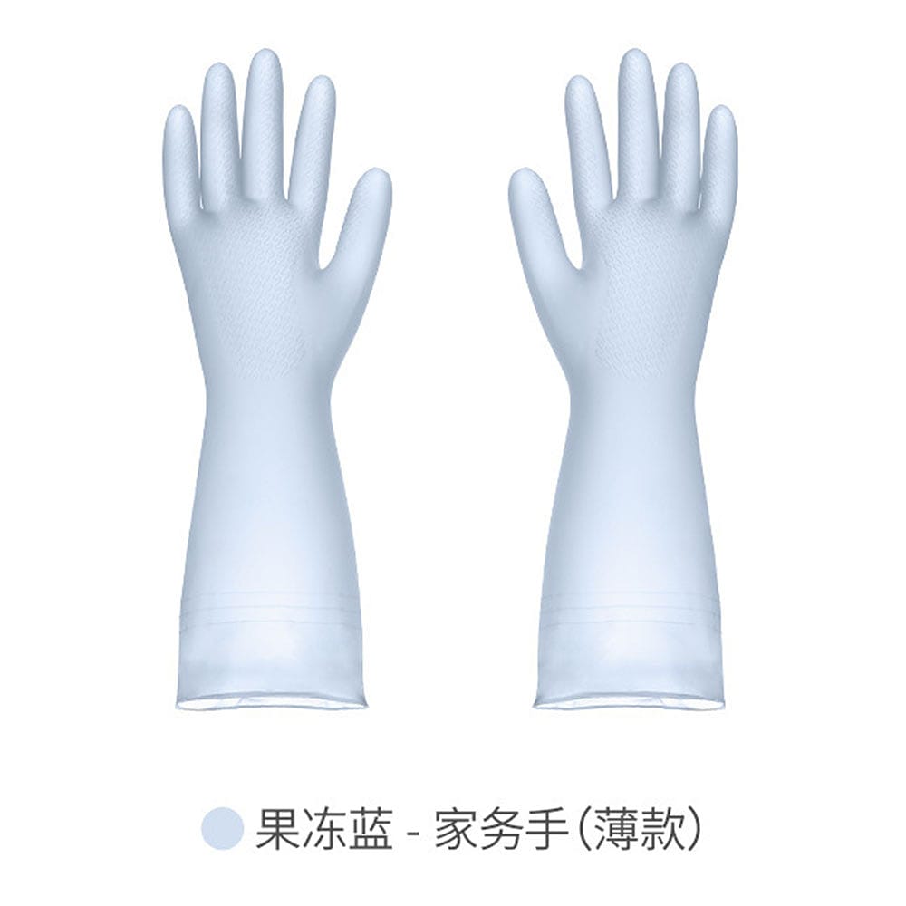 FaSoLa-Household-Gloves---Thin,-Jelly-Blue,-Size-M-1