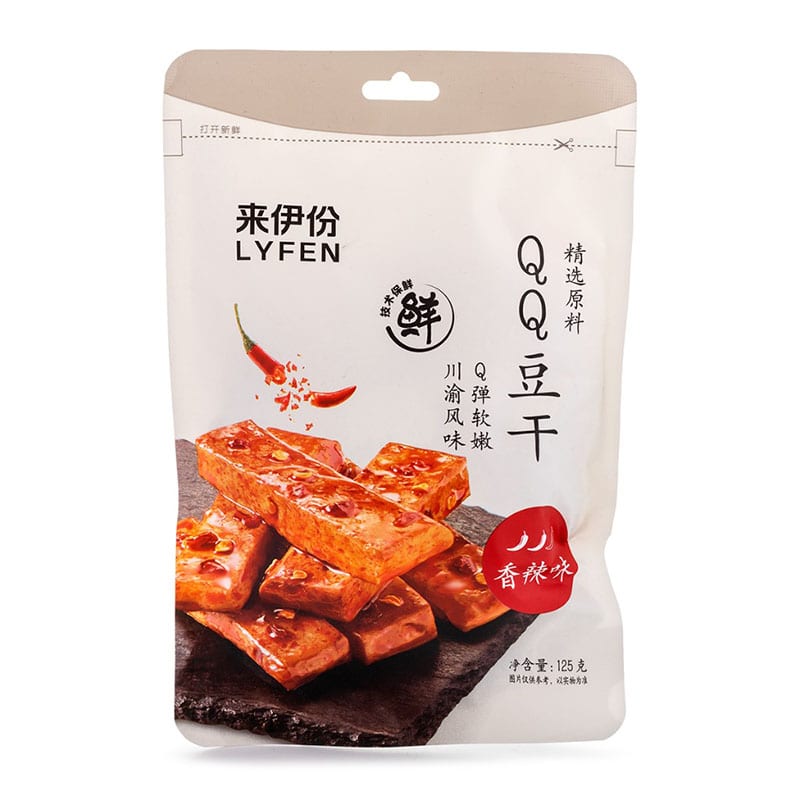 LaiYiFen-QQ-Spicy-Flavoured-Soybean-Snacks-125g-1