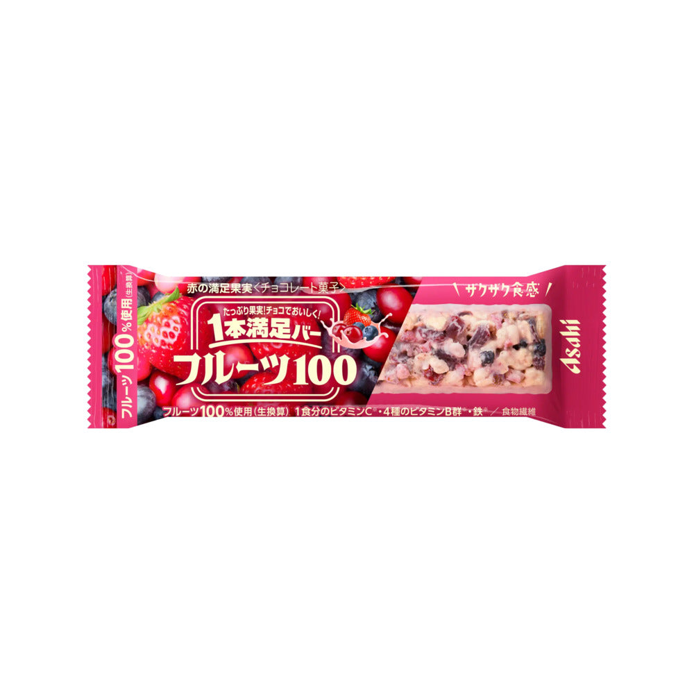 Asahi-Manzoku-Fruit-100-Energy-Bar-–-Red-Fruits-(Cranberry,-Strawberry-&-Blueberry)-35g---Granola-Snack-Bar-1