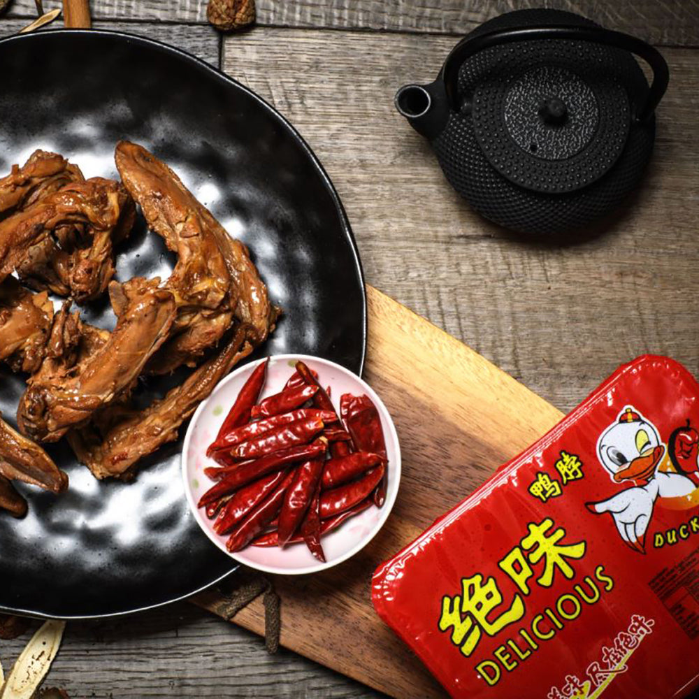 Juewei-Sweet-and-Spicy-Duck-Bones---300g-1