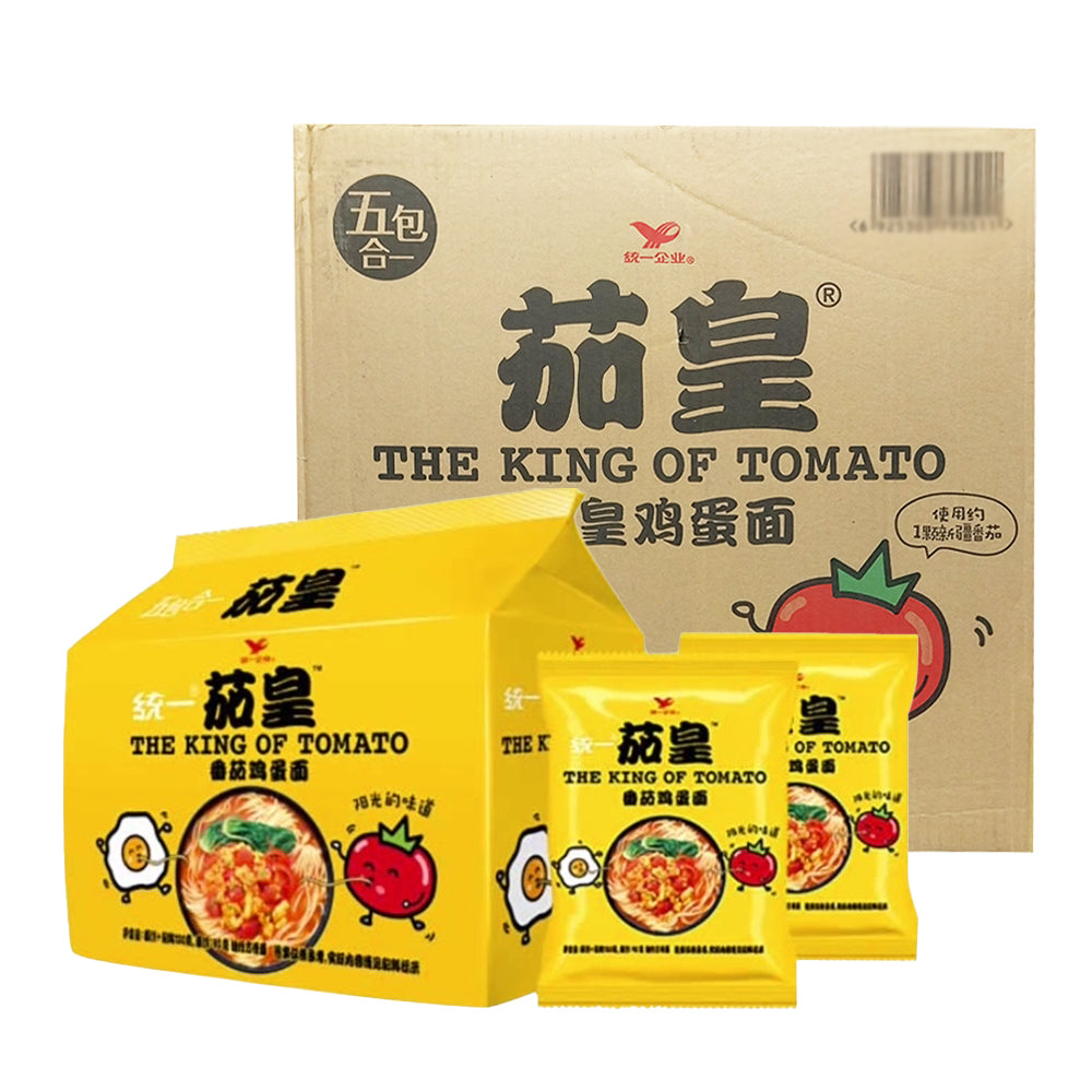 Uni-President-The-King-of-Tomato-Instant-Noodles-with-Egg---116g*5*6/Box-1