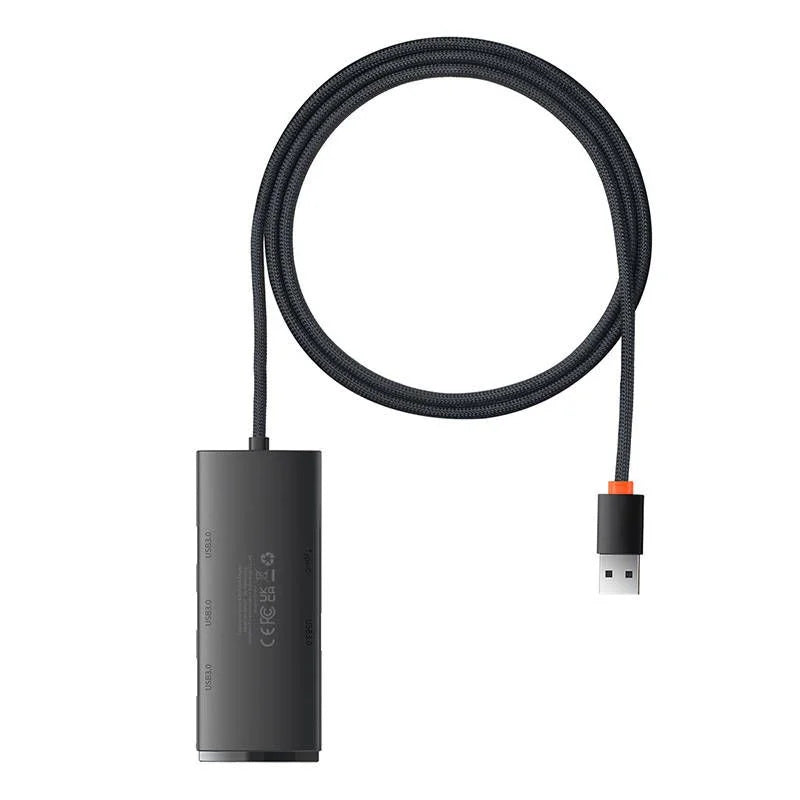 Baseus-Enjoy-Series-USB-A-to-USB-3.0-Hub-4-Ports-2m---Black-1