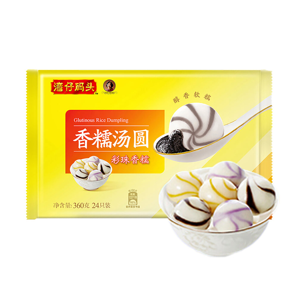 [Frozen]-Wan-Chai-Ferry-Rainbow-Glutinous-Rice-Balls-Combo---Black-Sesame,-Purple-Sweet-Potato-&-Peanut,-360g-1