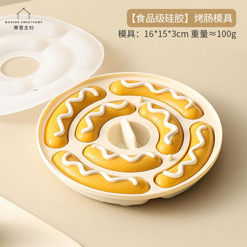 Modern-Sweethome-Food-Grade-Silicone-Sausage-Baking-Mold-–-16×15×3-cm---Hot-Dog-Cake-Mould-1