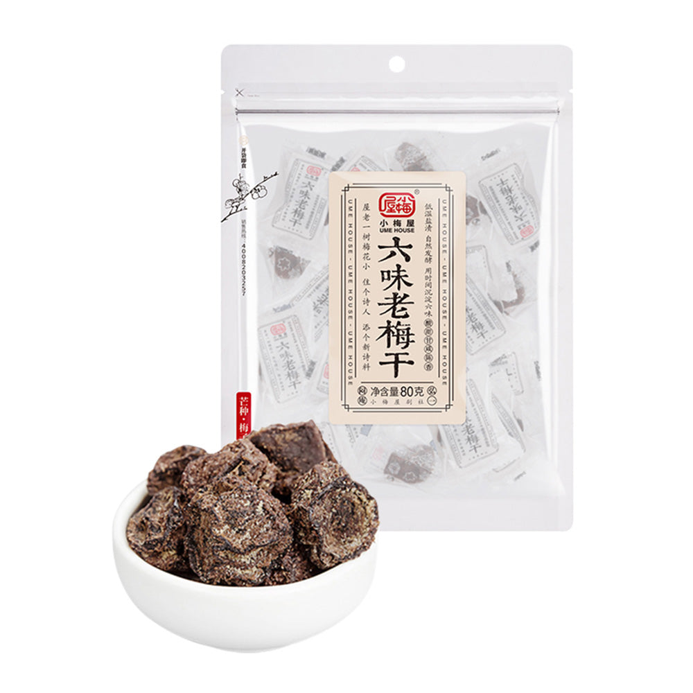 Xiaomeiwu-Six-Flavor-Dried-Plums-80g-1