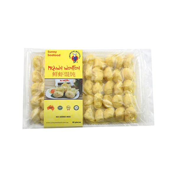 Sunny Seafood Vietnamese Fresh Prawn Wontons - 50 Pieces, 1kg