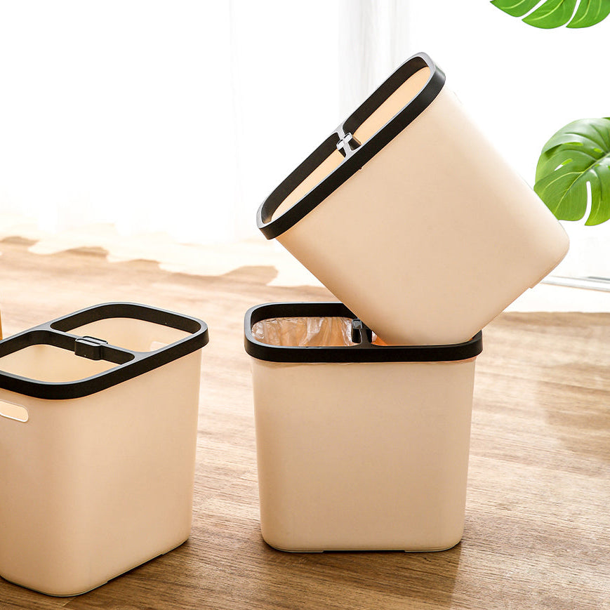 FaSoLa Dual Compartment Trash Bin - Off-White