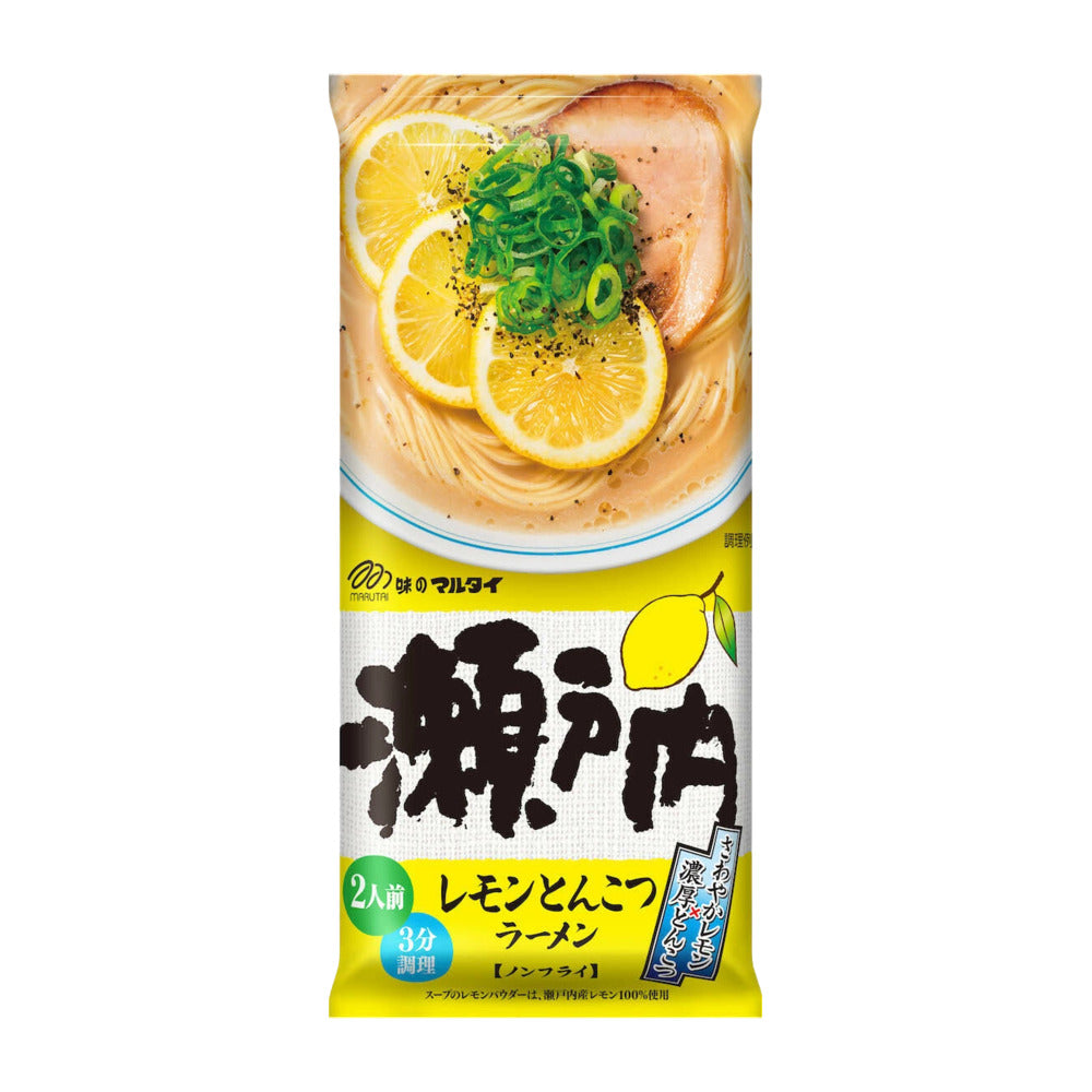 Marutai-Setouchi-Lemon-Tonkotsu-Ramen-–-2-Servings,-189g---Japanese-Instant-Ramen-with-Non-Fried-Noodles-1