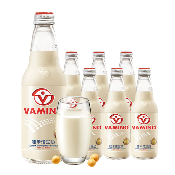 Sữa Đậu Nành Vamino 300 ml × 6 chai – giàu đạm thực vật, thuần chay