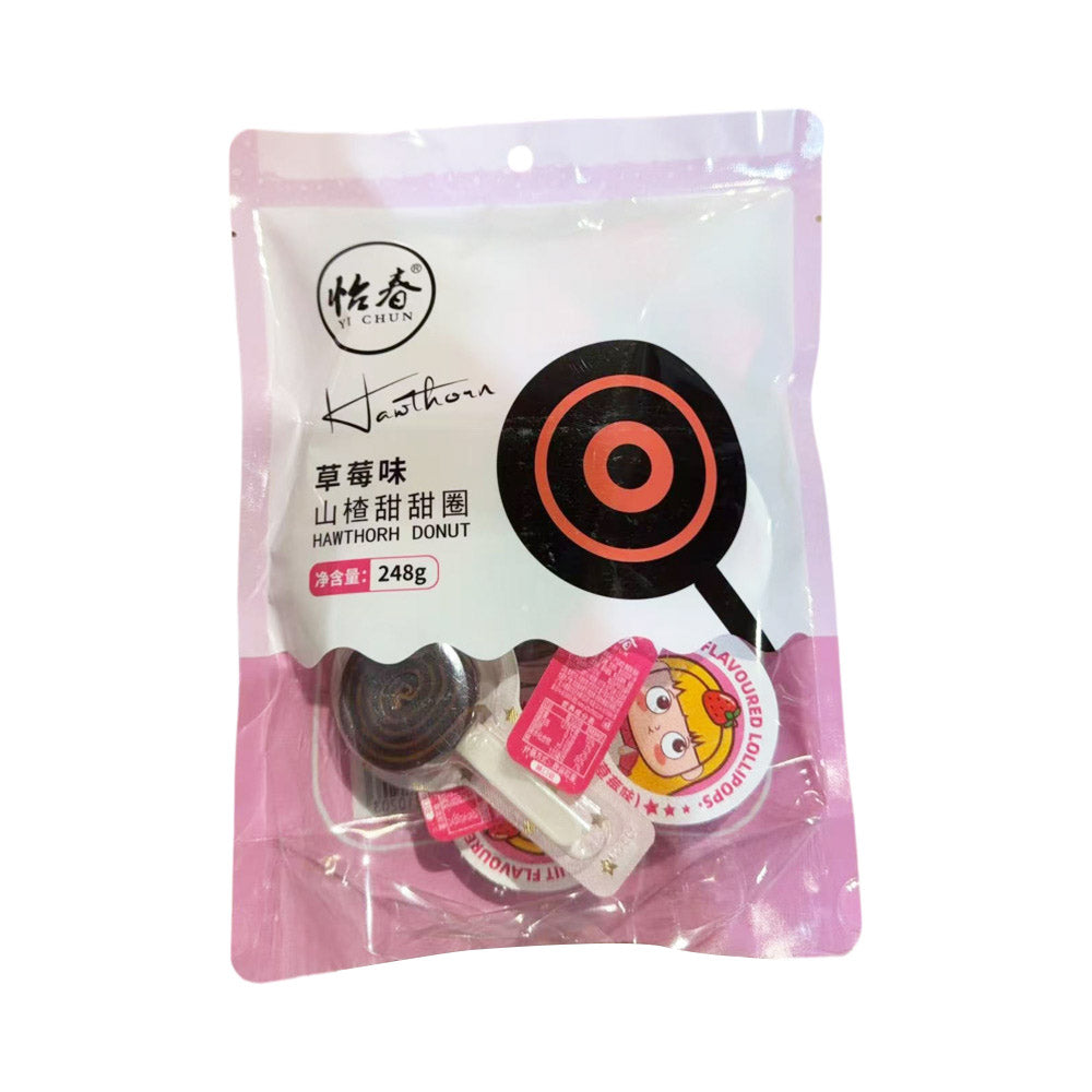 Yi-Chun-Hawthorn-Donut-Candy-–-Strawberry-Flavour-248g---Hawthorn-Ring-Lollipop-1