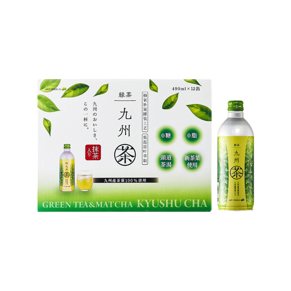 Kyushu-Japanese-Unsweetened-Green-Tea---490ml-x-12-Bottles-1