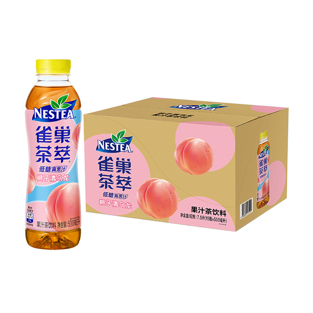 [Full-Case]-Nestle-Peach-Oolong-Tea,-Low-Sugar,-500ml-x-15-per-Case-1